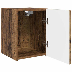 TV Vägghylla Gammalt trä 30 x 31 x 40 cm Konstruerat trä