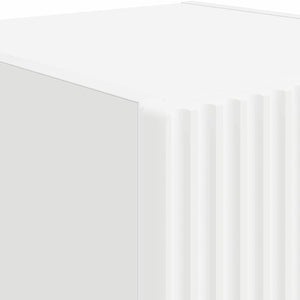 TV Vägghylla Väggmonterad Vit 30 x 31 x 60 cm Konstruerat trä