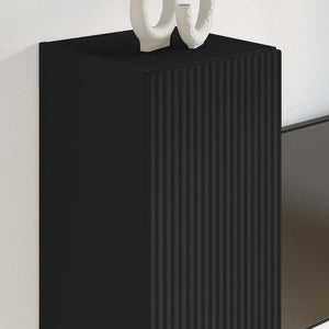 TV Vägghylla Väggmonterad Svart 30 x 31 x 60 cm Konstruerat trä