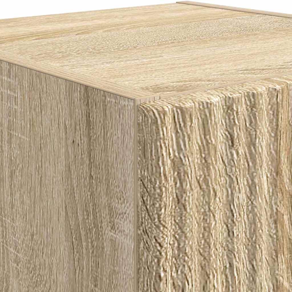 TV Vägghylla 2 pcs Sonoma 30 x 31 x 60 cm Konstruerat trä