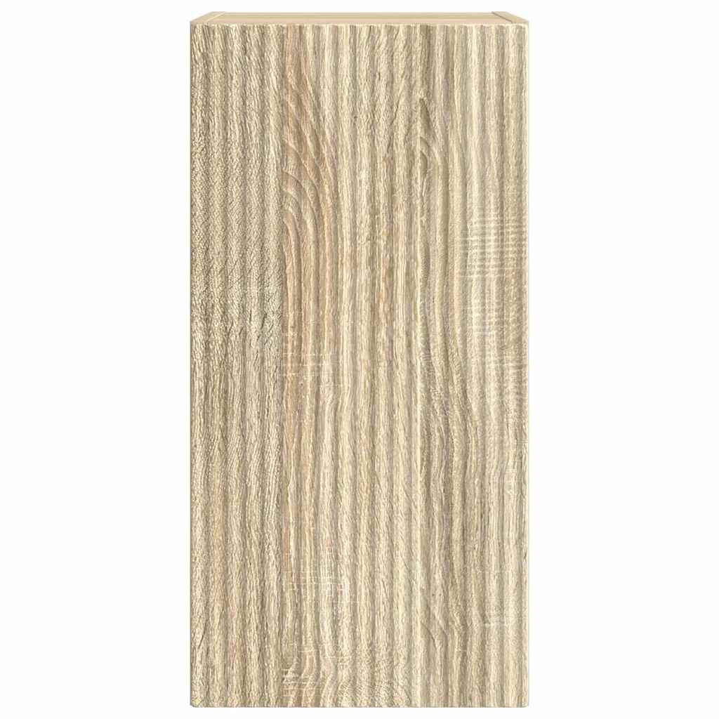 TV Vägghylla 2 pcs Sonoma 30 x 31 x 60 cm Konstruerat trä