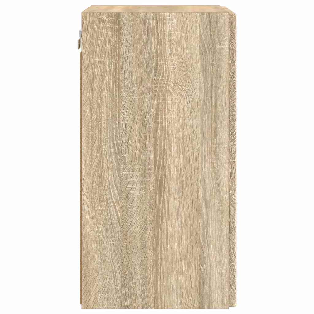 TV Vägghylla 2 pcs Sonoma 30 x 31 x 60 cm Konstruerat trä