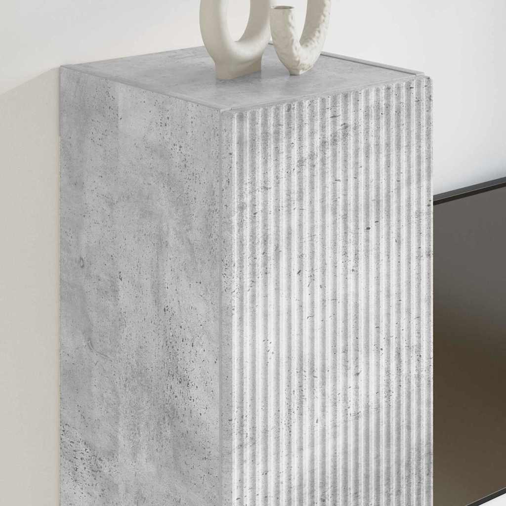 TV Vägghylla Betong 30 x 31 x 60 cm Konstruerat trä