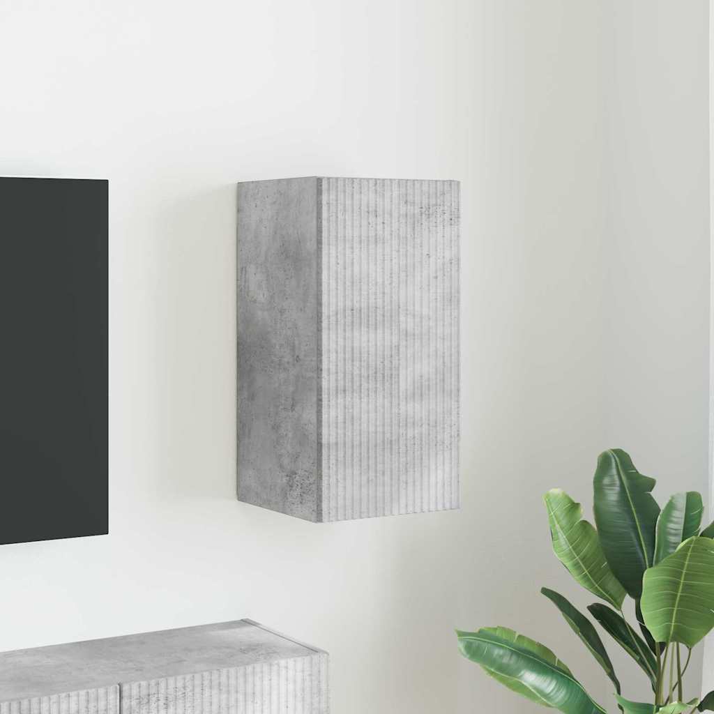TV Vägghylla Betong 30 x 31 x 60 cm Konstruerat trä