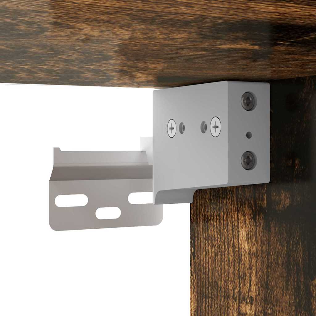 TV Vägghylla Rökt ek 30 x 31 x 60 cm Konstruerat trä