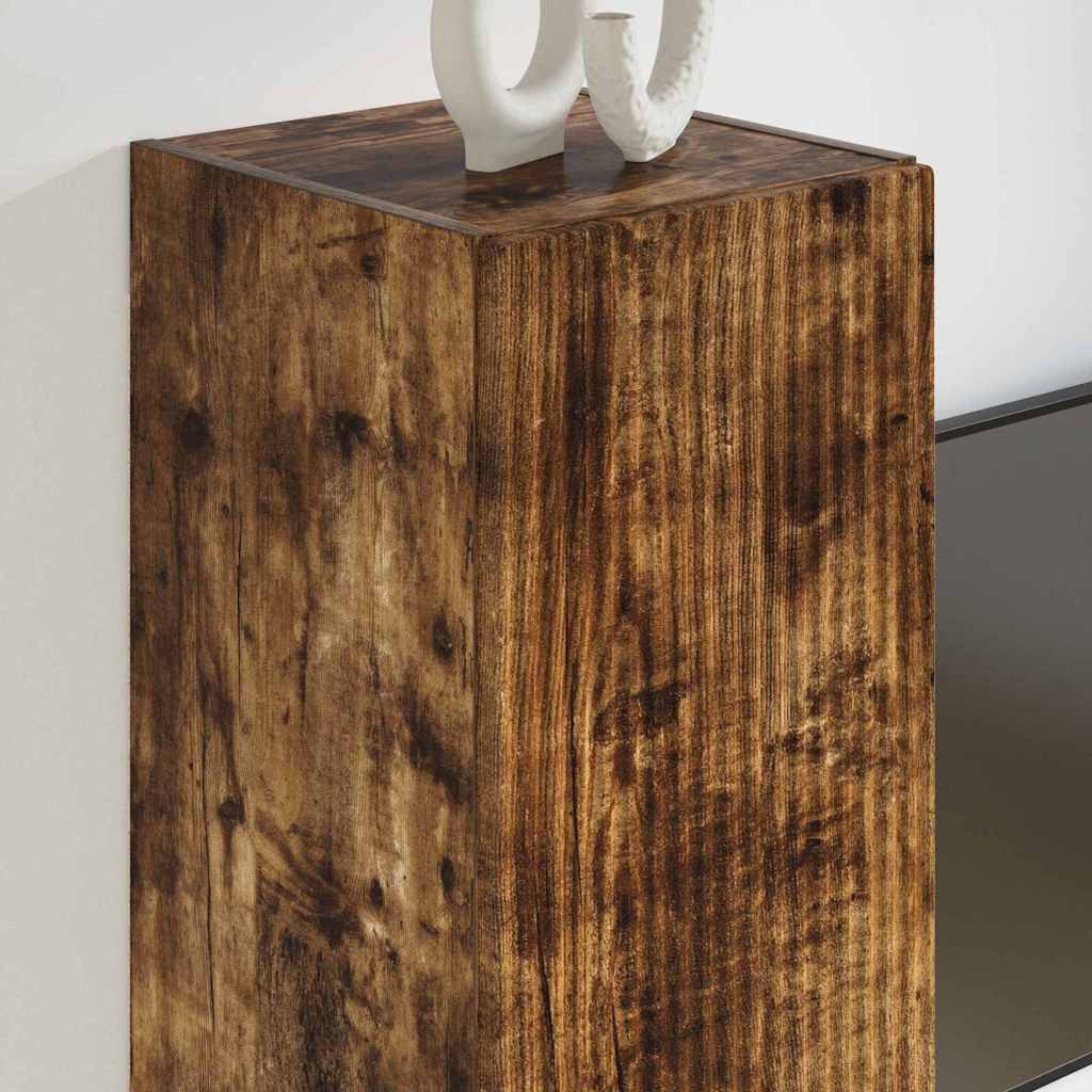 TV Vägghylla Rökt ek 30 x 31 x 60 cm Konstruerat trä