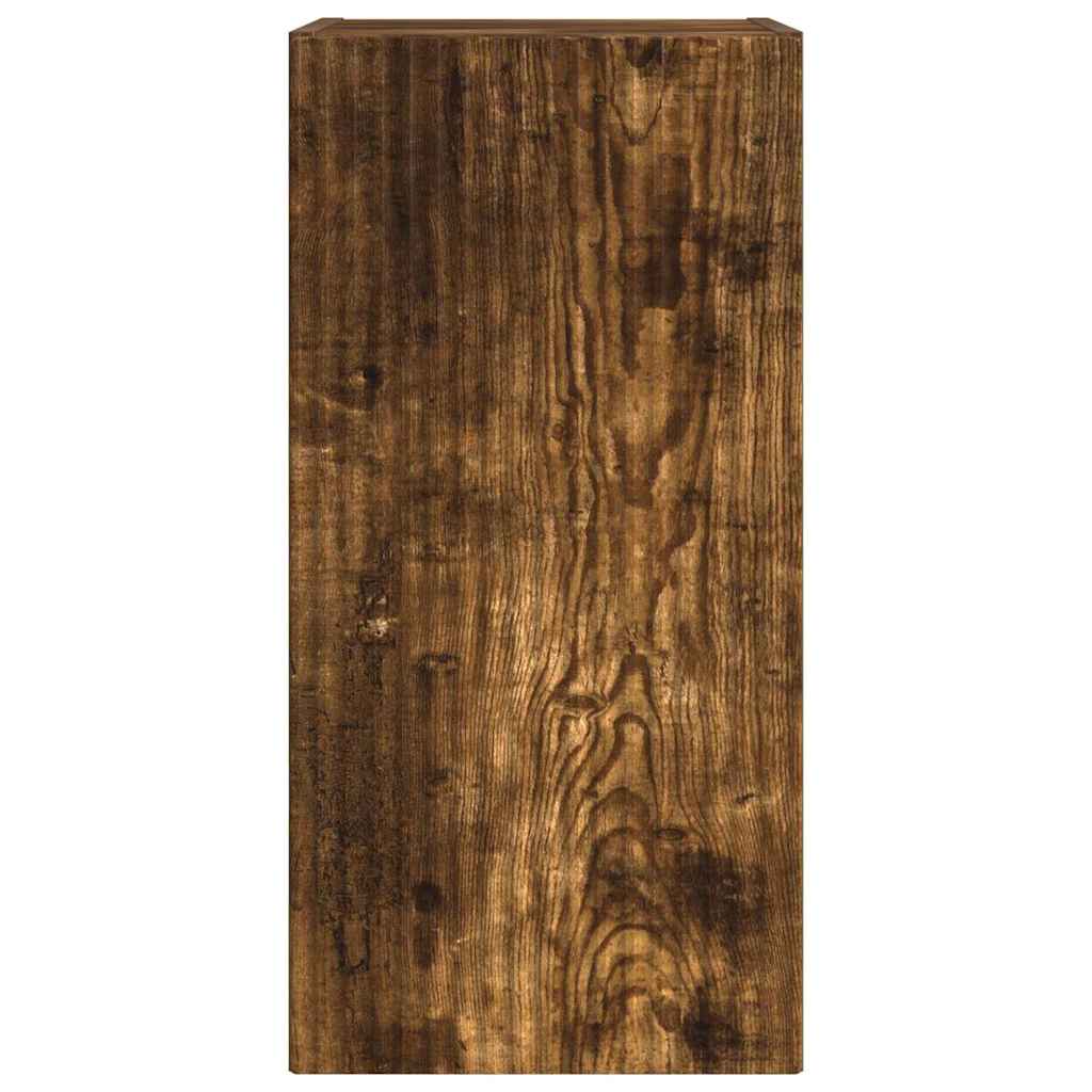 TV Vägghylla Rökt ek 30 x 31 x 60 cm Konstruerat trä