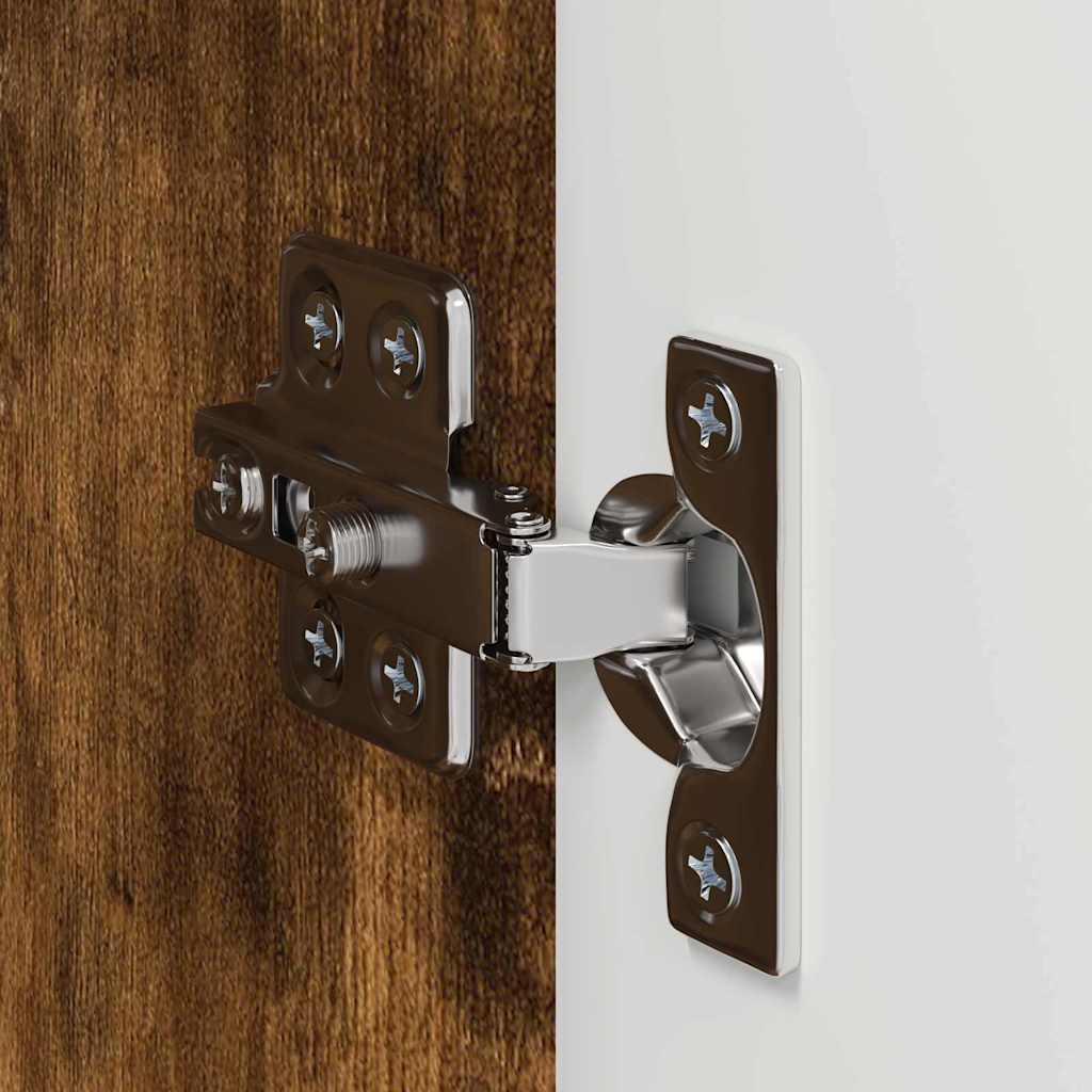 TV Vägghylla 2 pcs Rökt ek 30 x 31 x 60 cm Konstruerat trä