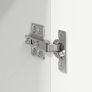 TV Vägghylla 2 pcs Vit 30 x 31 x 80 cm Konstruerat trä