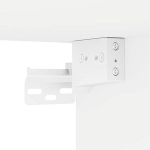 TV Vägghylla 2 pcs Vit 30 x 31 x 80 cm Konstruerat trä