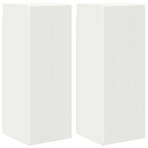 TV Vägghylla 2 pcs Vit 30 x 31 x 80 cm Konstruerat trä