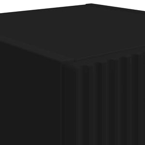 TV Vägghylla 2 pcs Svart 30 x 31 x 80 cm Konstruerat trä