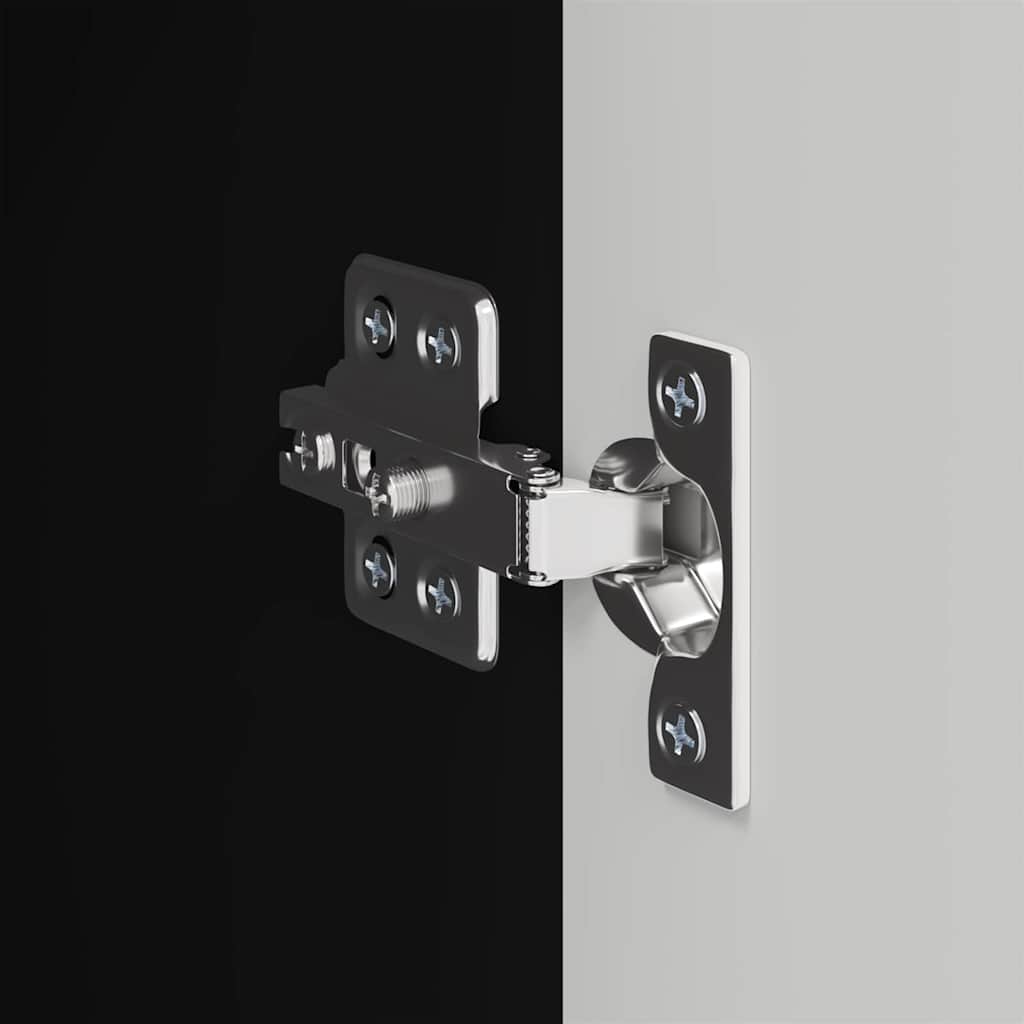 TV Vägghylla 2 pcs Svart 30 x 31 x 80 cm Konstruerat trä