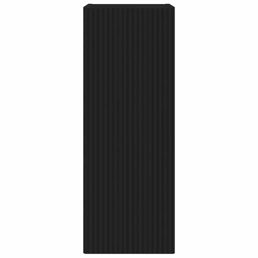 TV Vägghylla 2 pcs Svart 30 x 31 x 80 cm Konstruerat trä