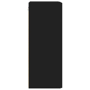 TV Vägghylla 2 pcs Svart 30 x 31 x 80 cm Konstruerat trä