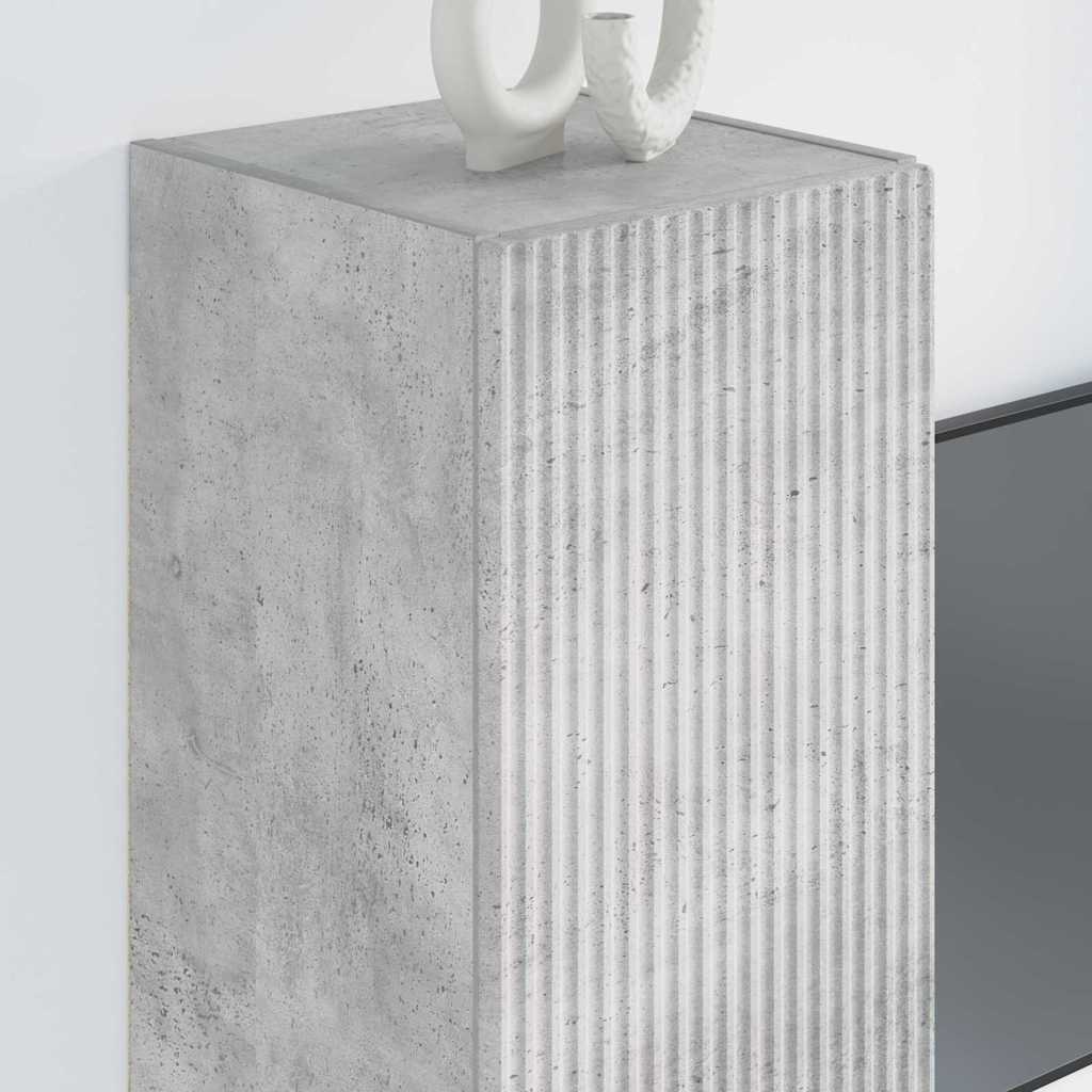 TV Vägghylla Betong 30 x 31 x 80 cm Konstruerat trä