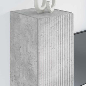 TV Vägghylla 2 pcs Betong 30 x 31 x 80 cm Konstruerat trä