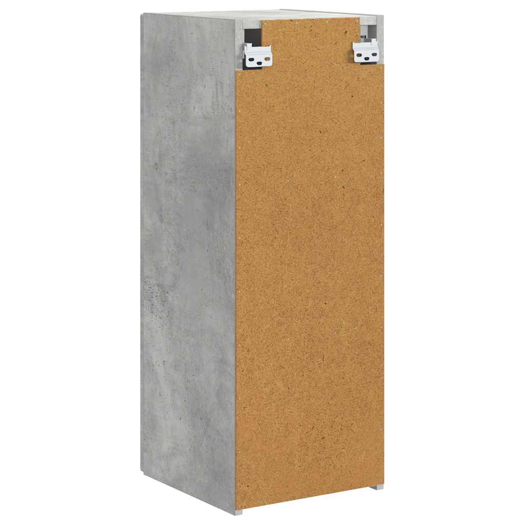 TV Vägghylla 2 pcs Betong 30 x 31 x 80 cm Konstruerat trä