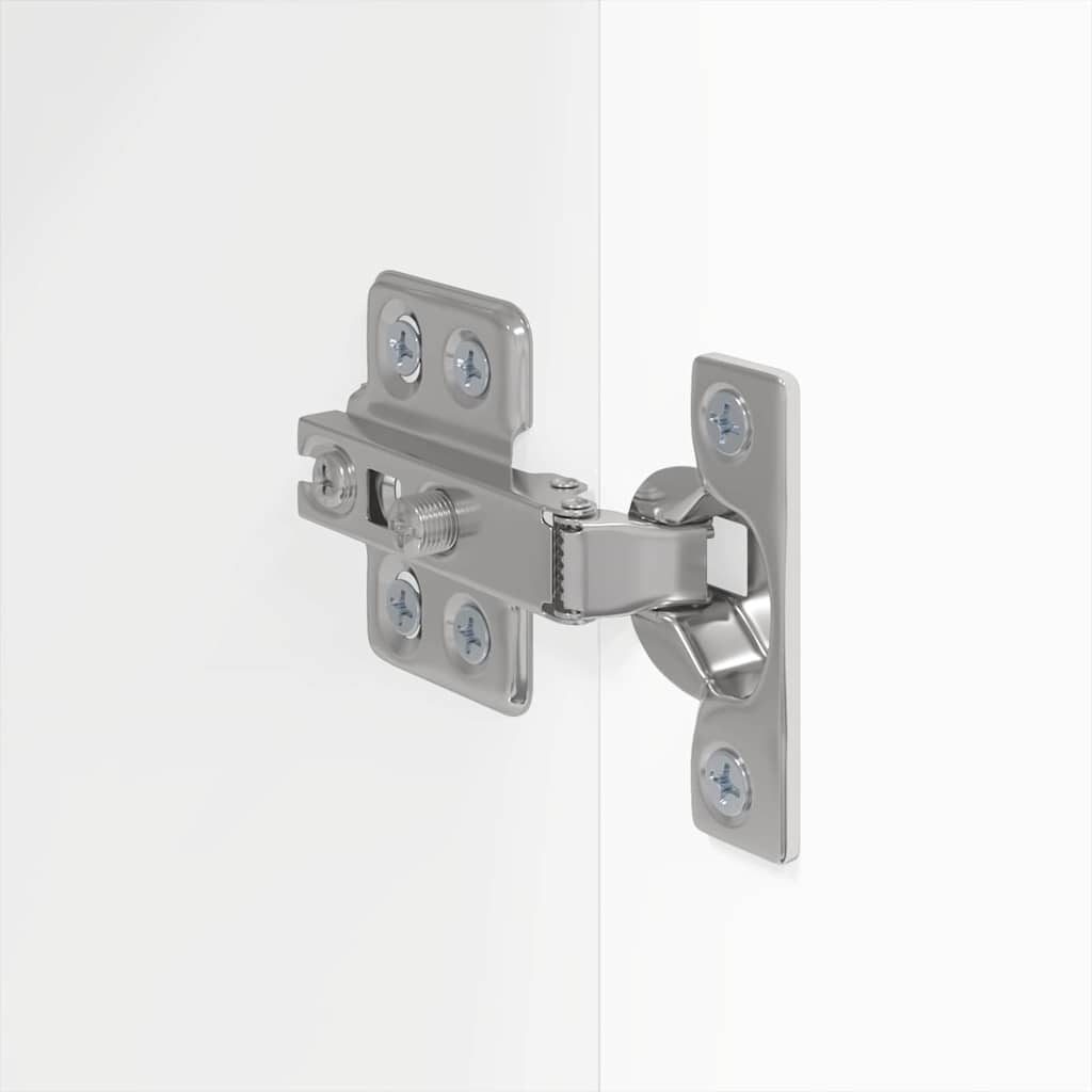 TV Vägghylla 2 pcs Glansig Vit 30 x 31 x 80 cm Konstruerat trä