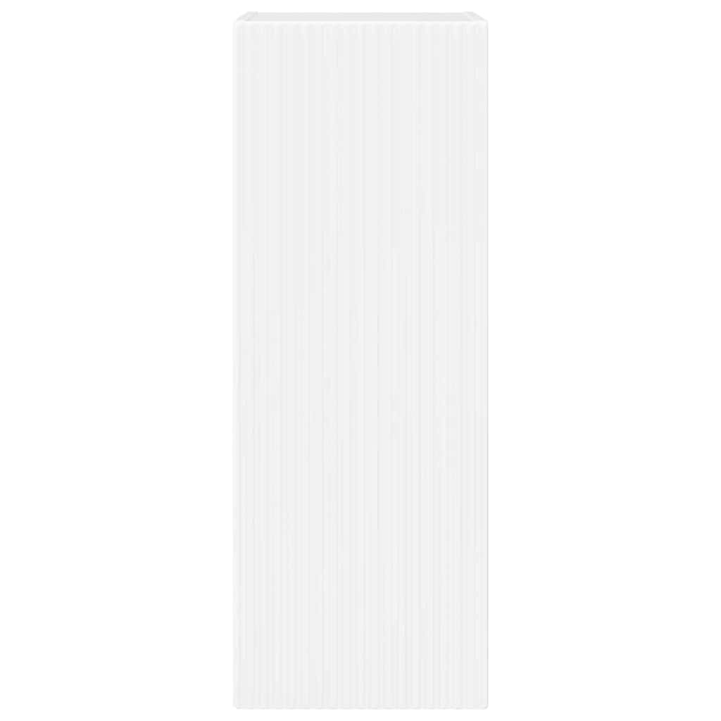 TV Vägghylla 2 pcs Glansig Vit 30 x 31 x 80 cm Konstruerat trä