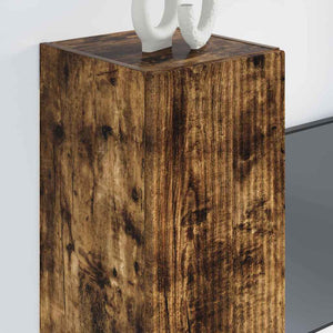 TV Vägghylla Rökt ek 30 x 31 x 80 cm Konstruerat trä