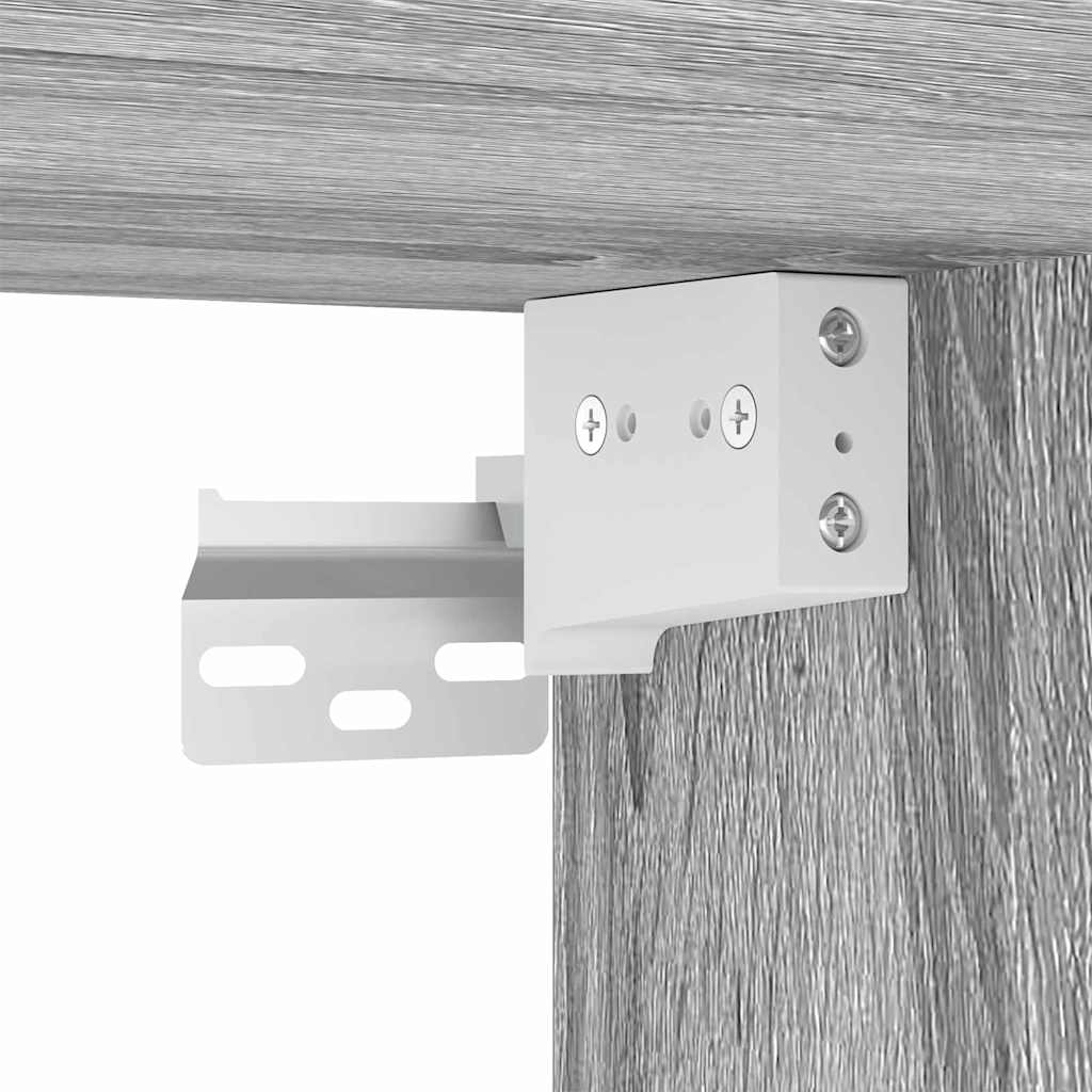 TV Vägghylla Grå Sonoma 30 x 31 x 80 cm Konstruerat trä