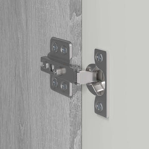 TV Vägghylla 2 pcs Grå Sonoma 30 x 31 x 80 cm Konstruerat trä