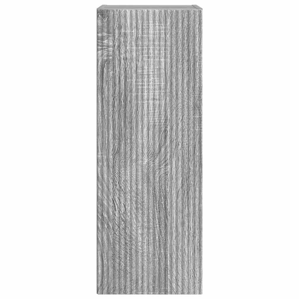 TV Vägghylla 2 pcs Grå Sonoma 30 x 31 x 80 cm Konstruerat trä