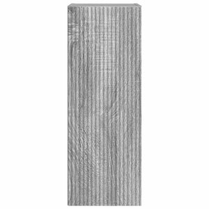 TV Vägghylla 2 pcs Grå Sonoma 30 x 31 x 80 cm Konstruerat trä