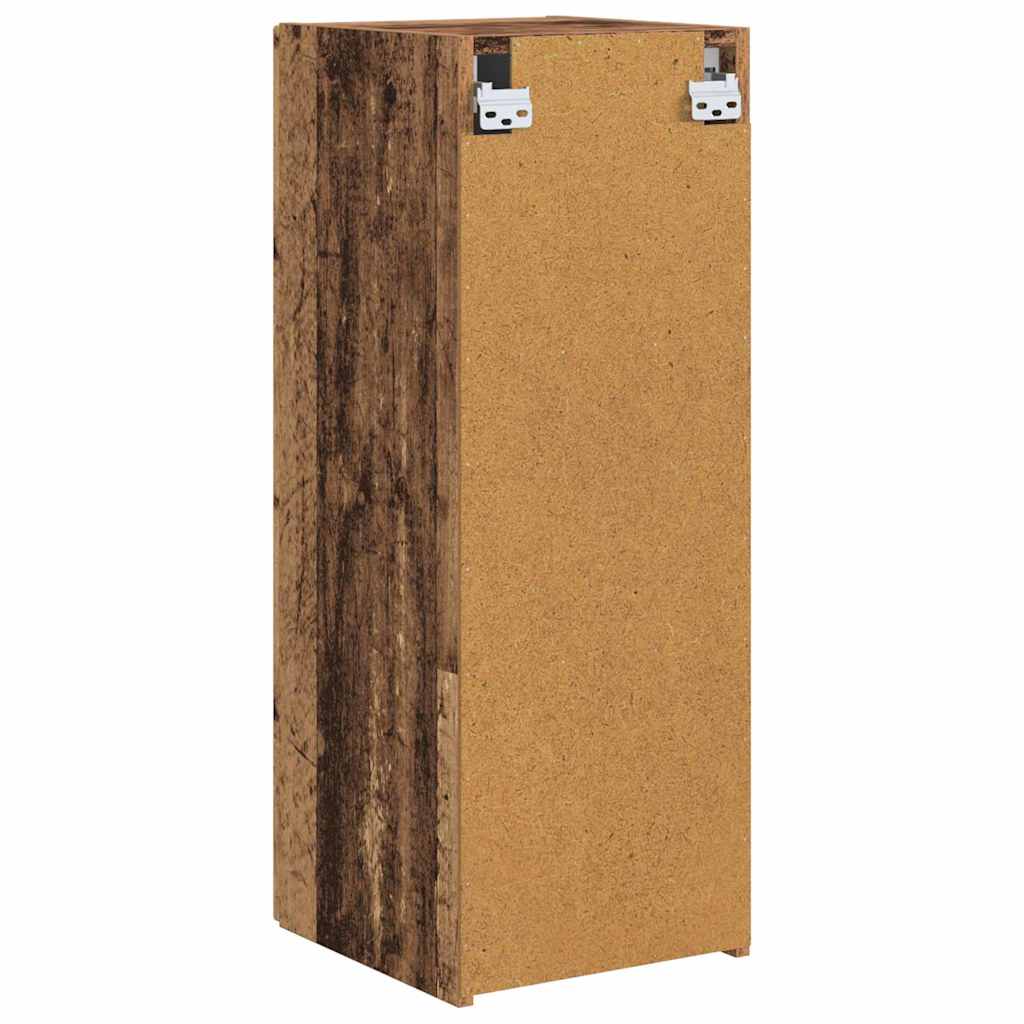 TV Vägghylla Gammalt trä 30 x 31 x 80 cm Konstruerat trä