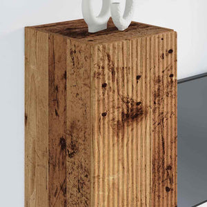 TV Vägghylla 2 pcs Gammalt trä 30 x 31 x 80 cm Konstruerat trä