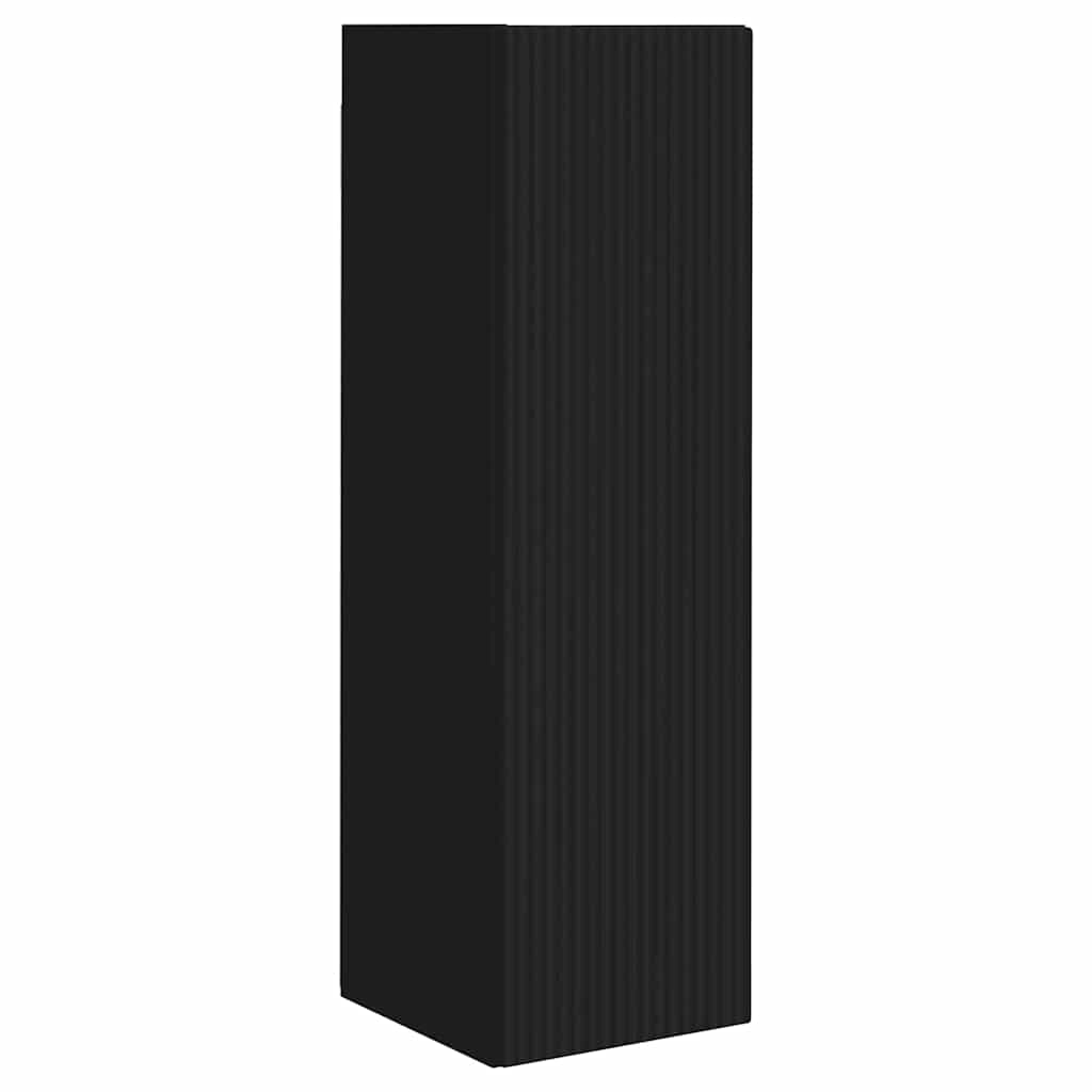 TV Vägghylla Svart 30 x 31 x 100 cm Konstruerat trä