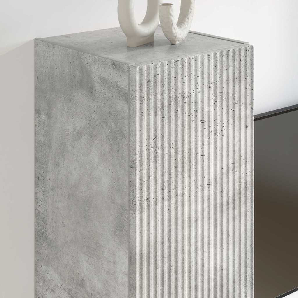 TV Vägghylla Betong 30 x 31 x 100 cm Konstruerat trä