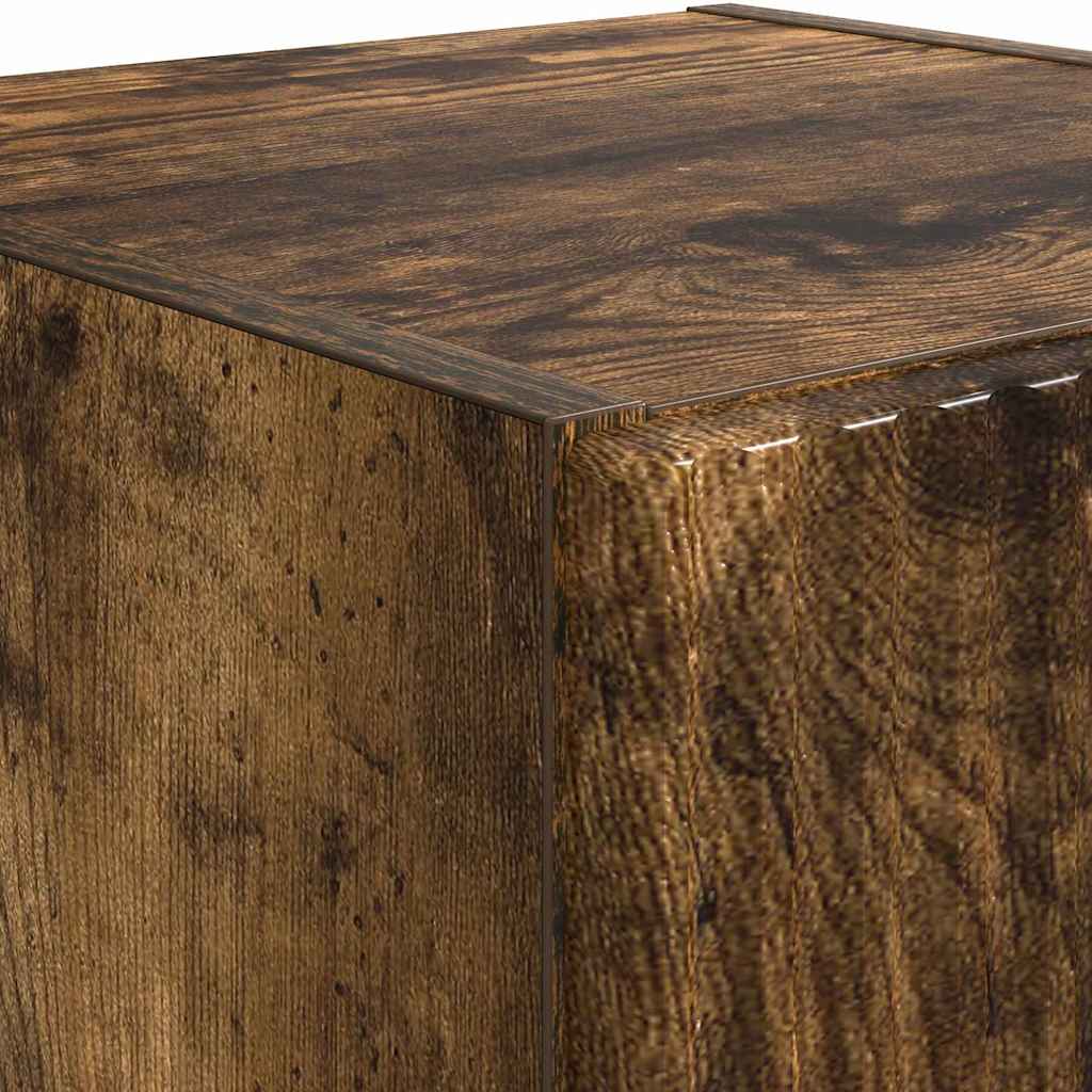 TV Vägghylla Rökt ek 30 x 31 x 100 cm Konstruerat trä