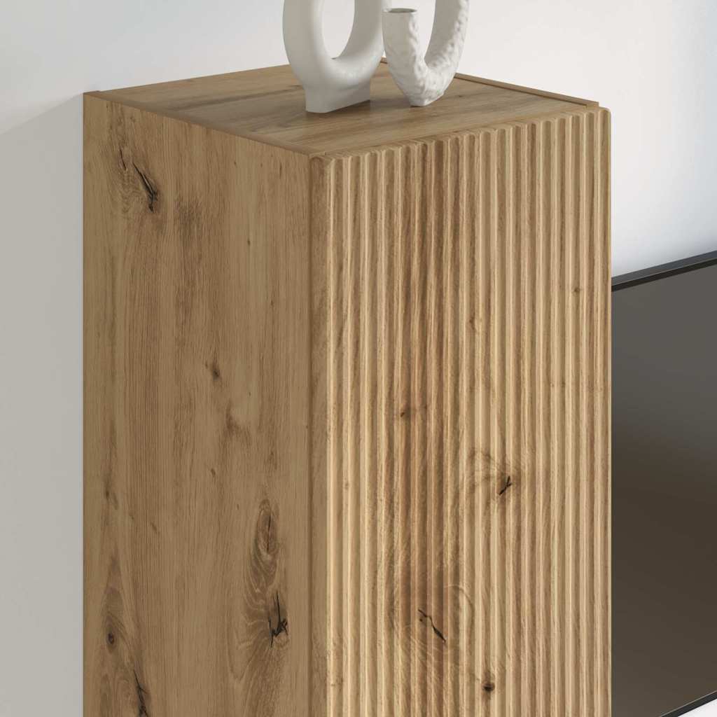 TV Vägghylla Artisan Ek 30 x 31 x 100 cm Konstruerat trä