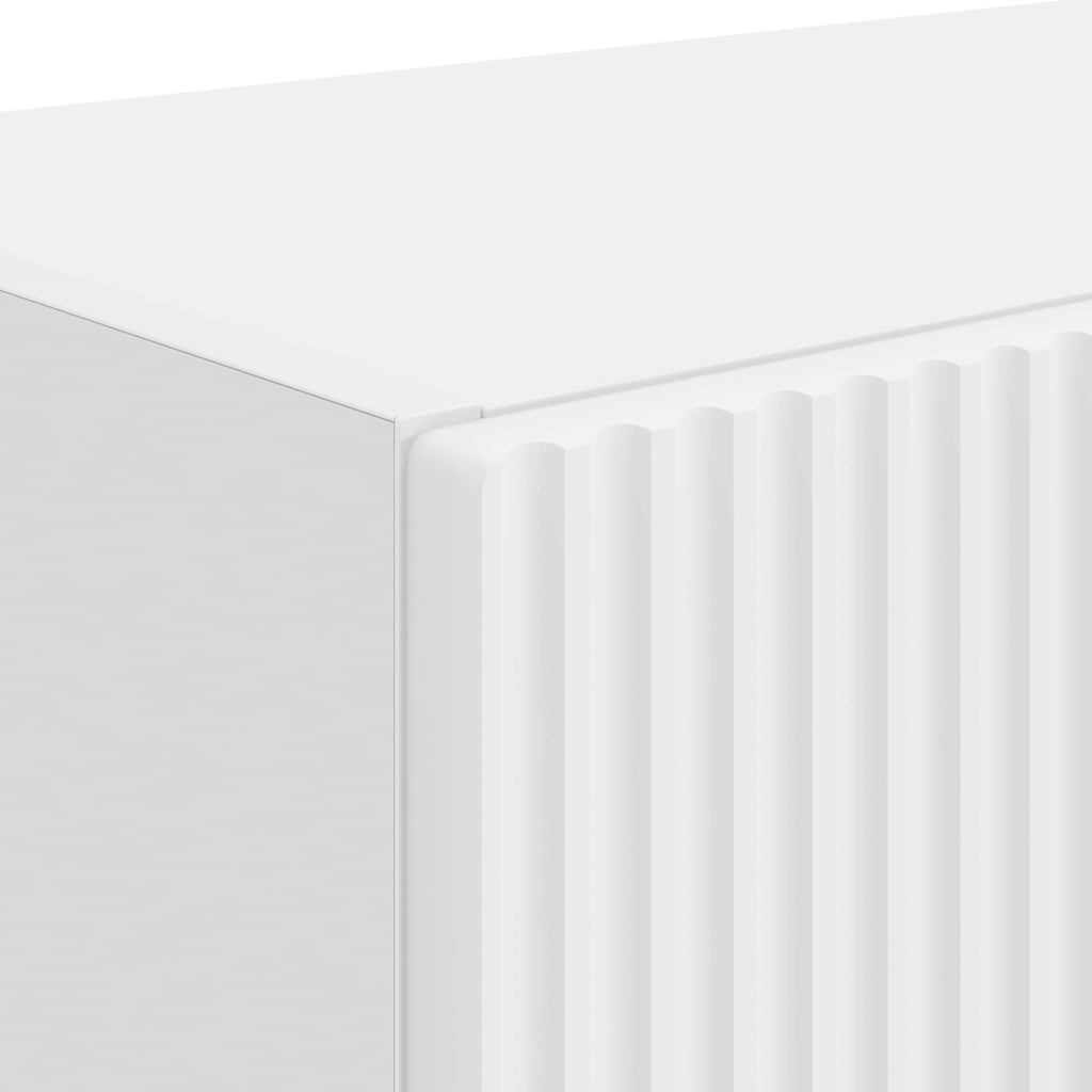 TV Vägghylla Väggmonterad Vit 59,5 x 31 x 40 cm Konstruerat trä