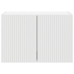 TV Vägghylla Väggmonterad Vit 59,5 x 31 x 40 cm Konstruerat trä