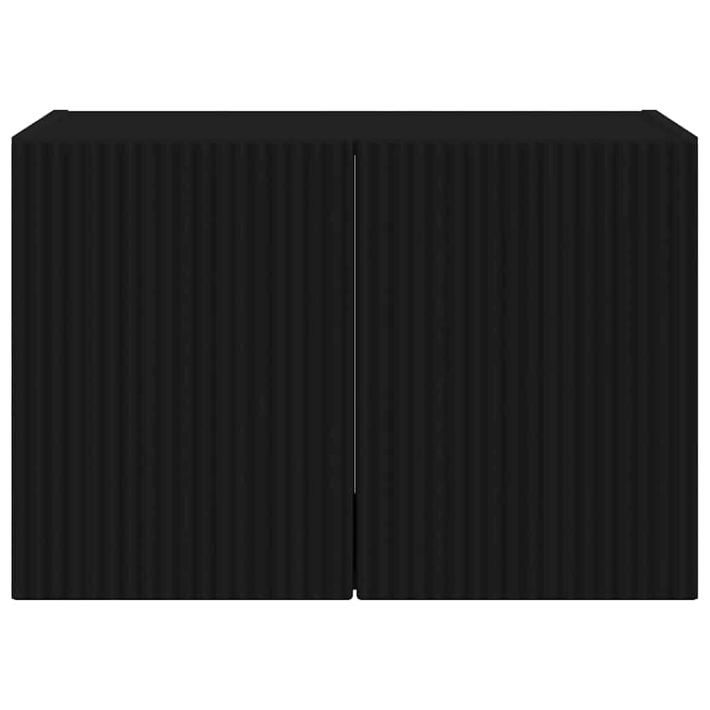 TV Vägghylla Svart 59,5 x 31 x 40 cm Konstruerat trä