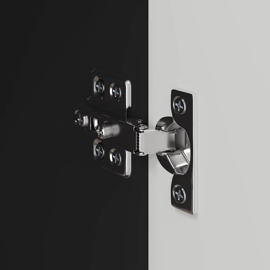 TV Vägghylla 2 pcs Svart 59,5 x 31 x 40 cm Konstruerat trä