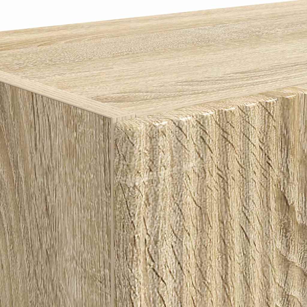 TV Vägghylla 2 pcs Sonoma-ek 59,5 x 31 x 40 cm Konstruerat trä