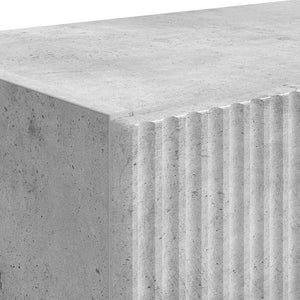 TV Vägghylla Betonggrå 59,5 x 31 x 40 cm Konstruerat trä