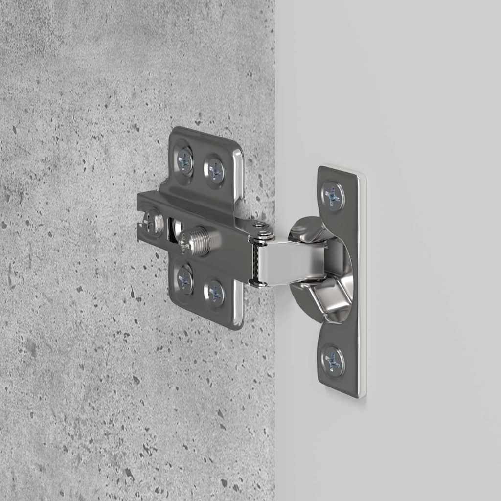 TV Vägghylla 2 pcs Betonggrå 59,5 x 31 x 40 cm Konstruerat trä