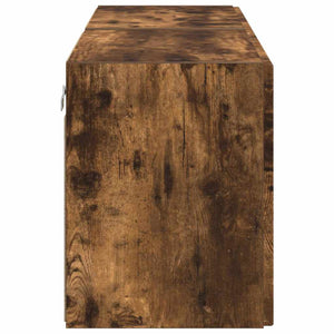 TV Vägghylla 2 pcs Rökt ek 59,5 x 31 x 40 cm Konstruerat trä