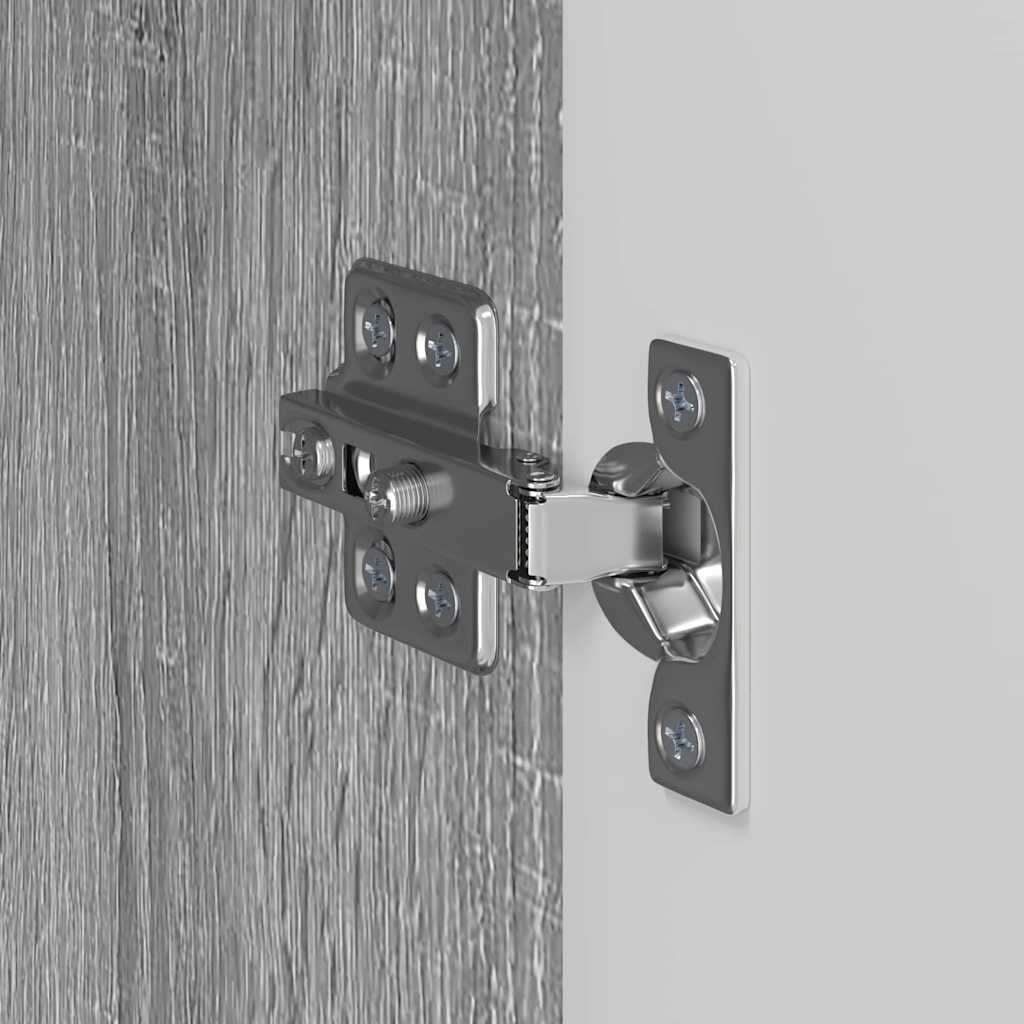 TV Vägghylla 2 pcs Grå Sonoma 59,5 x 31 x 40 cm Konstruerat trä