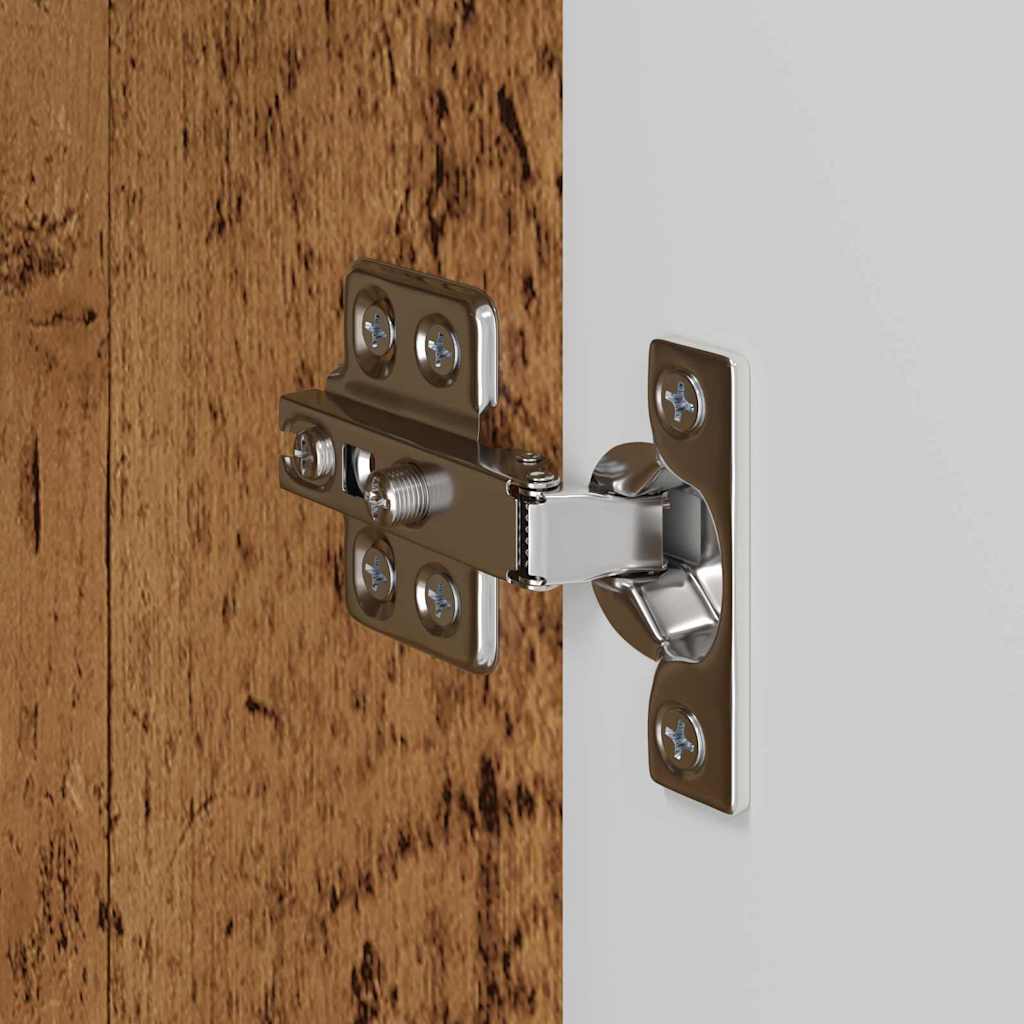 TV Vägghylla Väggmonterad 2 pcs Gammalt trä 59,5 x 31 x 40 cm