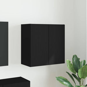 TV Vägghylla Svart 59,5 x 31 x 60 cm Konstruerat trä