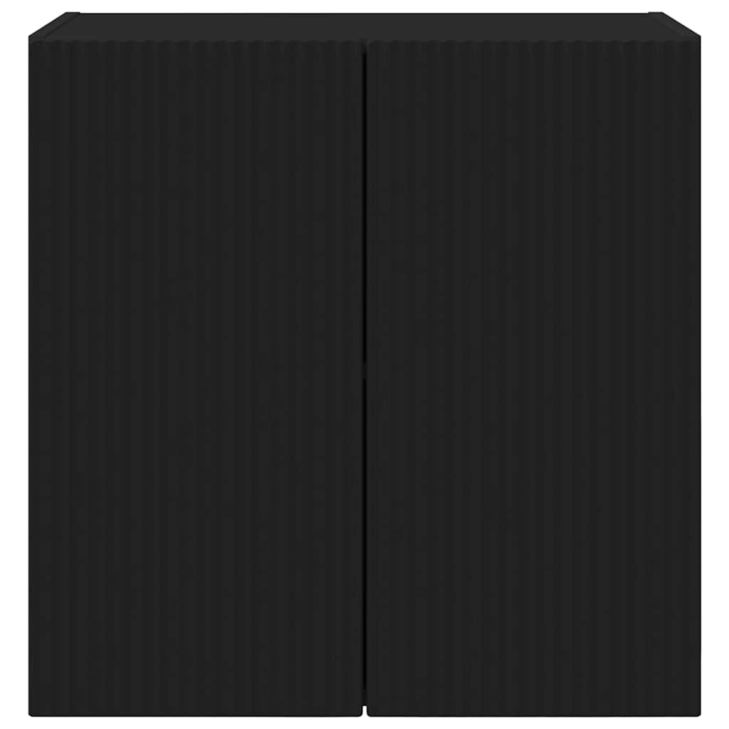 TV Vägghylla Svart 59,5 x 31 x 60 cm Konstruerat trä