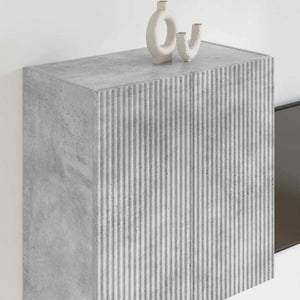 TV Vägghylla Betonggrå 59,5 x 31 x 60 cm Konstruerat trä