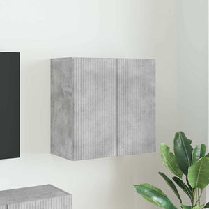 TV Vägghylla Betonggrå 59,5 x 31 x 60 cm Konstruerat trä