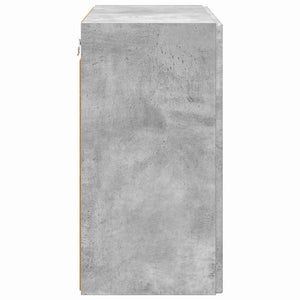 TV Vägghylla Betonggrå 59,5 x 31 x 60 cm Konstruerat trä